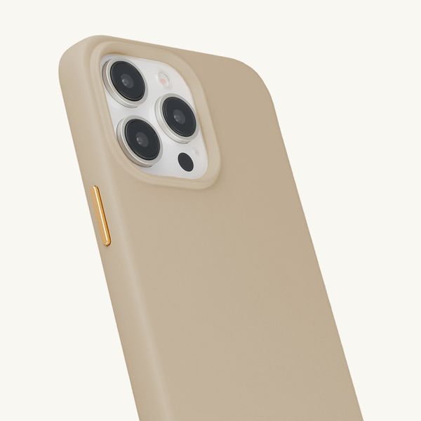 Selencia Cover posteriore Rivièra con MagSafe con ganci rimovibili Apple iPhone 15 Pro Max - Milky Latte
