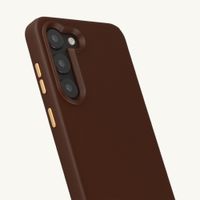 Selencia Cover posteriore Rivièra con MagSafe con ganci rimovibili Samsung Galaxy S23 - Choco Brown