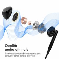 Accezz Auricolari - Con cavo - Connessione USB-C - Nero