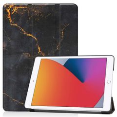 imoshion Cover Trifold Design Apple iPad 9 (2021) 10.2 pollici / iPad 8 (2020) 10.2 pollici / iPad 7 (2019) 10.2 pollici - Black Marble