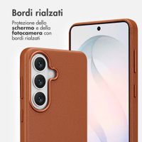 Accezz Cover in Pelle con MagSafe Samsung Galaxy S26 - Sienna Brown