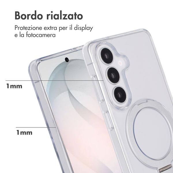 Accezz Cover con anello e supporto con MagSafe Samsung Galaxy S26 - Trasparente