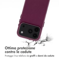 Accezz Cover in Pelle con MagSafe Apple iPhone 18 Pro Max / 17 Pro Max - Heath Purple