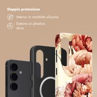 Selencia Cover posteriore Vivid con MagSafe Samsung Galaxy S24 - Vintage Peony