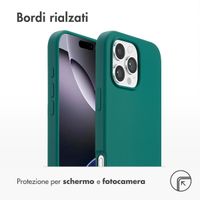 Accezz Cover in silicone liquido con MagSafe Apple iPhone 16 Pro Max - Forest Green