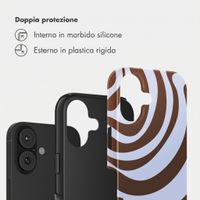 Selencia Cover Posteriore Vivid Apple iPhone 17 - Dream Swirl Chocolate