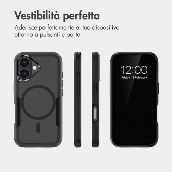imoshion Cover posteriore con MagSafe Apple iPhone 16 - Nero