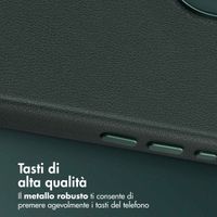Accezz Cover in Pelle con MagSafe Apple iPhone 17 - Cedar Green