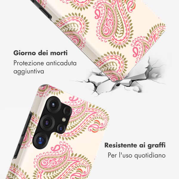 Selencia Cover posteriore Vivid con MagSafe Samsung Galaxy S25 Ultra - Paisley Blush