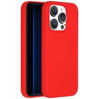 Accezz Cover in silicone liquido con MagSafe Apple iPhone 15 Pro - Rosso