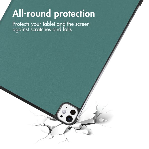 imoshion Cover a libro Trifold Apple iPad Pro 11 (2025) M5 / (2024) M4 - Verde scuro
