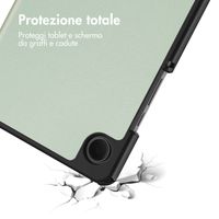 imoshion Cover a libro Trifold Samsung Galaxy Tab A11 / A9 8.7 pollici - Verde chiaro