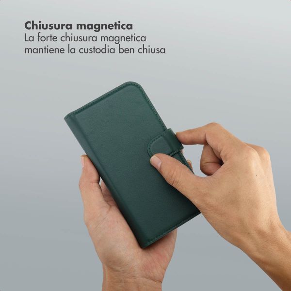 Selencia Libreria rimovibile Olyn con MagSafe Apple iPhone 17e / 16e - Verde