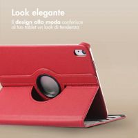 imoshion Cover Girevole a 360° Apple iPad 11 (2025) 11 pollici A16 / iPad 10 (2022) 10.9 pollici - Rosso scuro