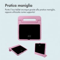 imoshion Cover Posteriore Kidsproof Design con maniglia Apple iPad 11 (2025) 11 pollici A16 / iPad 10 (2022) 10.9 pollici - Cuori rossi