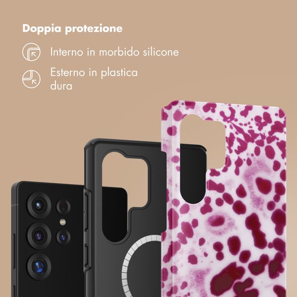 Selencia Cover posteriore Vivid con MagSafe Samsung Galaxy S25 Ultra - Cosmic Orchid