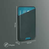 Accezz Portacarte in pelle magnetico - Compatibile con Apple Find My - Cedar Green