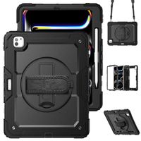 Accezz Cover Posteriore Resistente con tracolla Apple iPad Pro 13 (2025) M5 / (2024) M4 - Nero