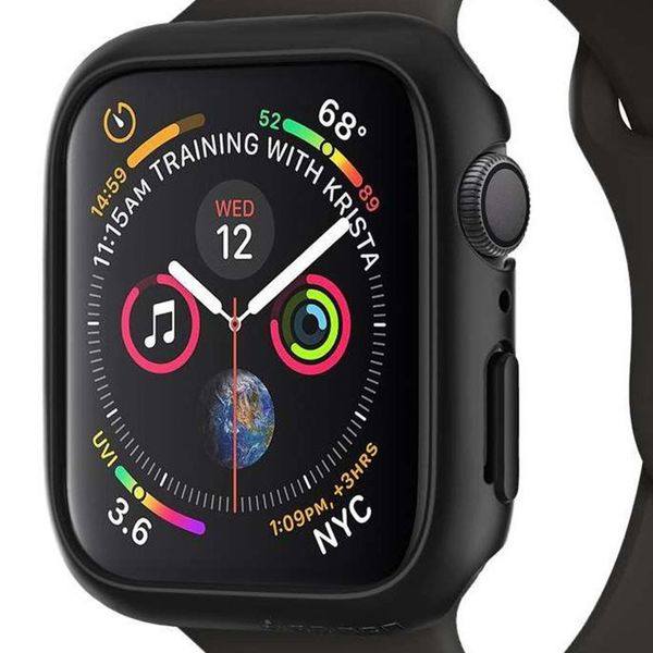 Spigen Cover Thin Fit™ Apple Watch 4 / 5 / 6 / SE - 40 mm - Nero
