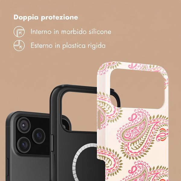 Selencia Cover posteriore Vivid con MagSafe Apple iPhone 18 Pro Max / 17 Pro Max - Paisley Blush