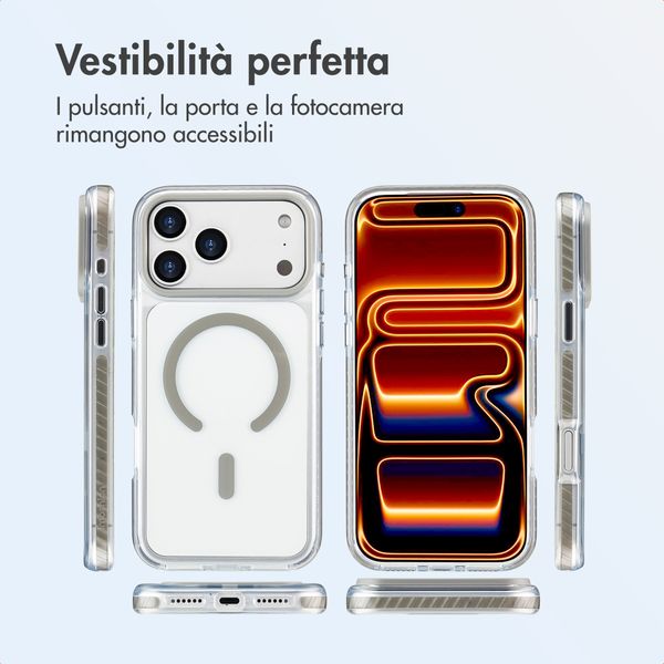 imoshion Cover Combat MagSafe Apple iPhone 17 Pro Max - Grigio