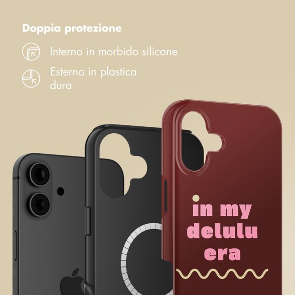 Selencia Cover posteriore Vivid con MagSafe Apple iPhone 16 - Delulu