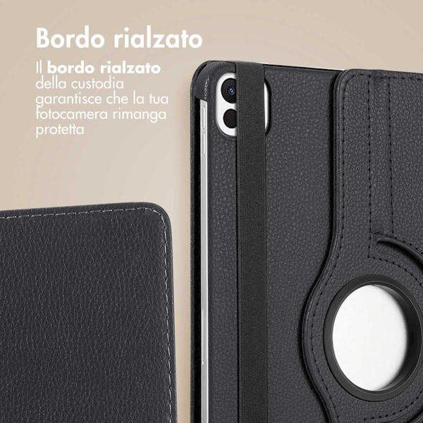 imoshion Cover Girevole a 360° Apple iPad Air 11 pollici (2026) M4 / (2025) M3 / (2024) M2 / Air 5 (2022) / Air 4 (2020) / Pro 11 (2018/2020) - Nero
