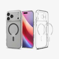 Spigen Cover Posteriore Ultra Ibrida con MagSafe Apple iPhone 17 Pro - Clear Graphite