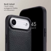Selencia Cover per telefono Nova con cordino e portacarte Apple iPhone Air - Nero