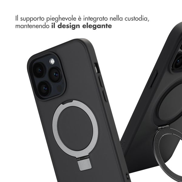 Accezz Cover con anello e supporto con MagSafe Apple iPhone 14 Pro Max - Nero