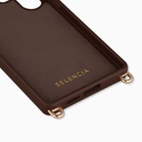 Selencia Cover posteriore Rivièra con MagSafe con ganci rimovibili Samsung Galaxy S26 Ultra - Choco Brown