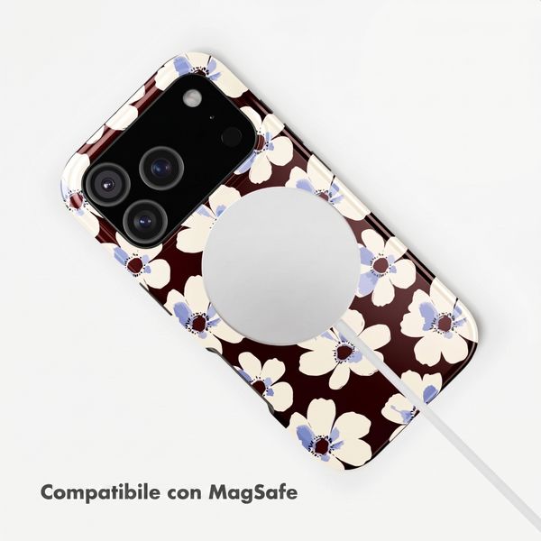 Selencia Cover posteriore Vivid con MagSafe Apple iPhone 18 Pro Max / 17 Pro Max - Choco Flower Pop