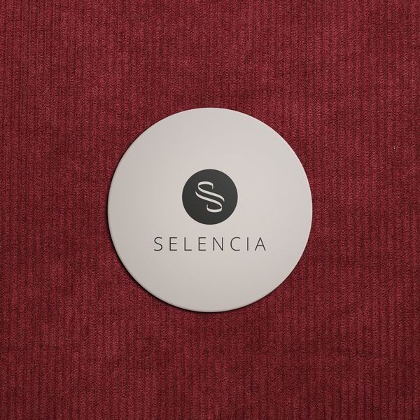 Selencia Cover per laptop in velluto a coste 15-16 pollici - Sleeve per laptop - Deep Burgundy