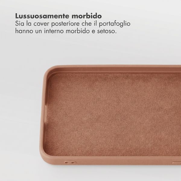 Selencia Libreria rimovibile Olyn con MagSafe Samsung Galaxy A57 (5G) - Marrone