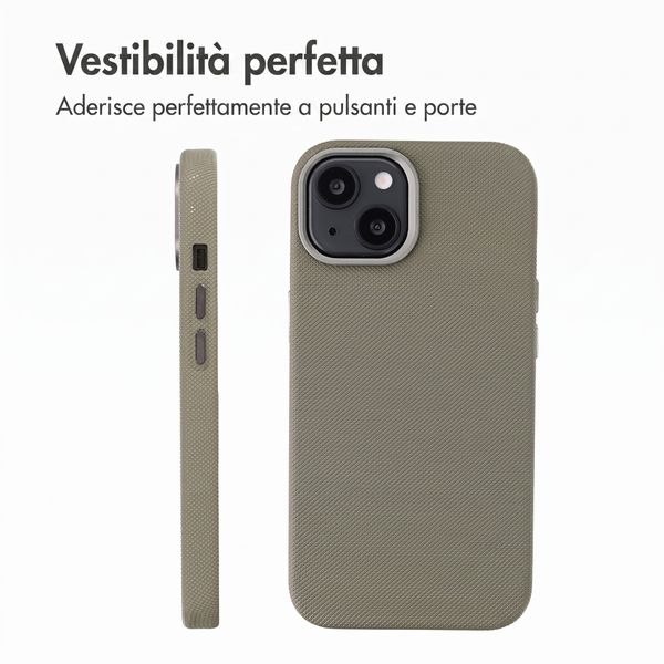 Accezz Cover Mesh con MagSafe Apple iPhone 14 / 13 - Grigio scuro