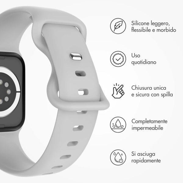 imoshion Cinturino in silicone⁺ Apple Watch | 44/45/46/49 mm - Taglia M/L - Fog