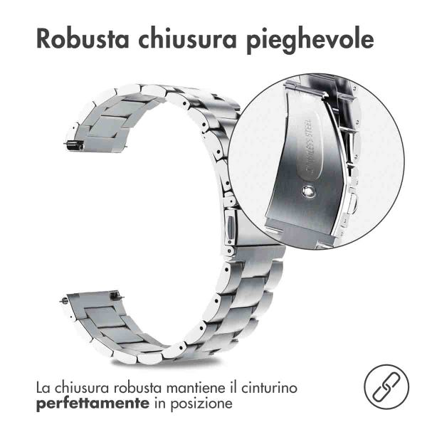 imoshion Cinturino in acciaio  - Attacco universale 20 mm - Argento