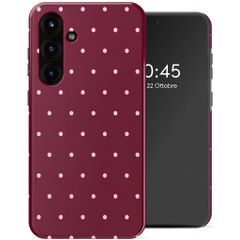 Selencia Cover Posteriore Vivid Samsung Galaxy S25 FE - Happy Dots Burgundy