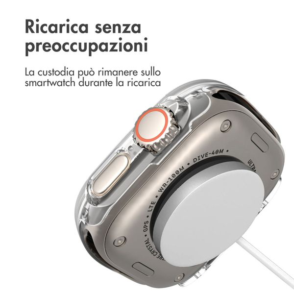 imoshion Cover rigida integrale Apple Watch Ultra / Ultra 2 / Ultra 3 - 49 mm - Trasparente