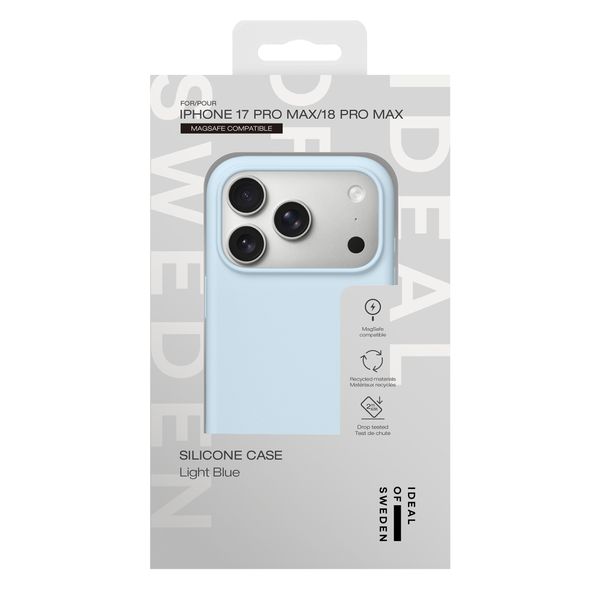 iDeal of Sweden Cover in silicone con MagSafe Apple iPhone 18 Pro Max / 17 Pro Max - Light Blue