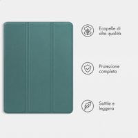 imoshion Cover a libro Trifold Samsung Galaxy Tab A9 Plus - Verde scuro