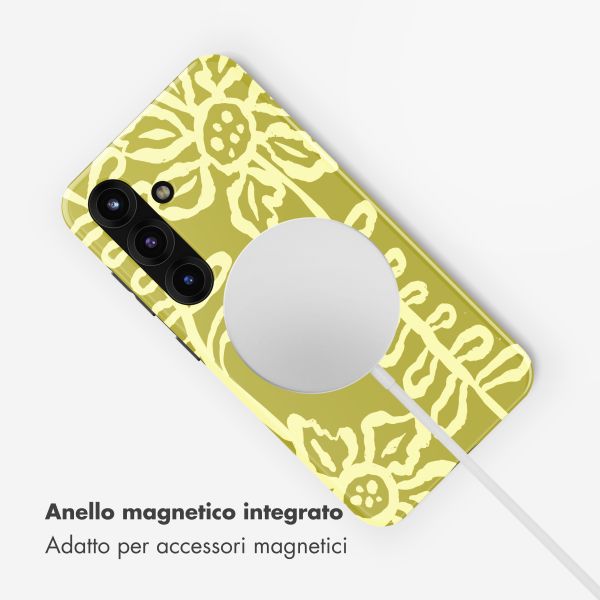 Selencia Cover posteriore Vivid con MagSafe Samsung Galaxy S25 - Chalky Bloom