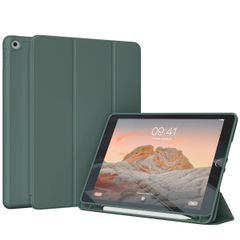 Accezz Cover a libro in silicone Smart Apple iPad 9 (2021) 10.2 pollici / iPad 8 (2020) 10.2 pollici / iPad 7 (2019) 10.2 pollici - Verde scuro