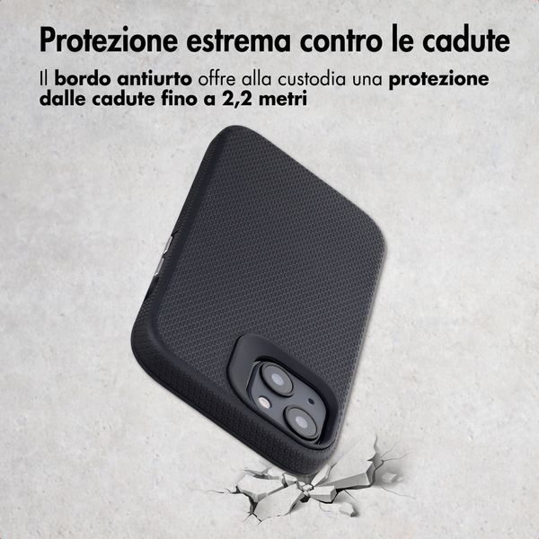 Accezz Cover Posteriore Resistente con MagSafe Apple iPhone 13 - Nero