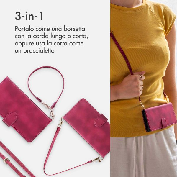 imoshion Cover a libro con Cordino Samsung Galaxy S24 FE - Rosso