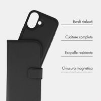 imoshion Cover a libro di lusso 2-in-1 rimovibile Apple iPhone 17 - Nero