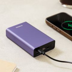 imoshion Powerbank in alluminio Ultra Series 20.000 mAh - Ricarica rapida fino a 33 watt - Tropical Violet