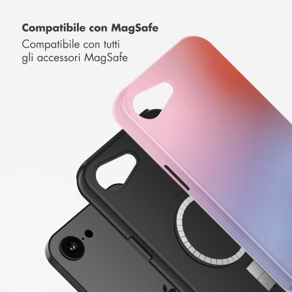 Selencia Cover posteriore Vivid con MagSafe Apple iPhone 17e / 16e - Gradient Soft Blush