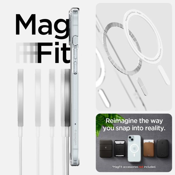 Spigen Cover Posteriore Ultra Ibrida con MagSafe Apple iPhone 15 - White
