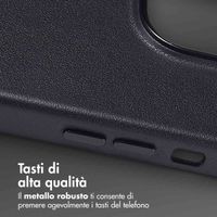 Accezz Cover in Pelle con MagSafe Apple iPhone 14 Pro - Onyx Black